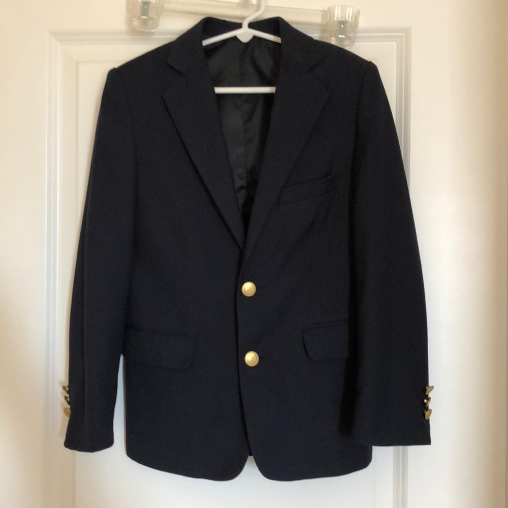 Navy blue boys sports coat